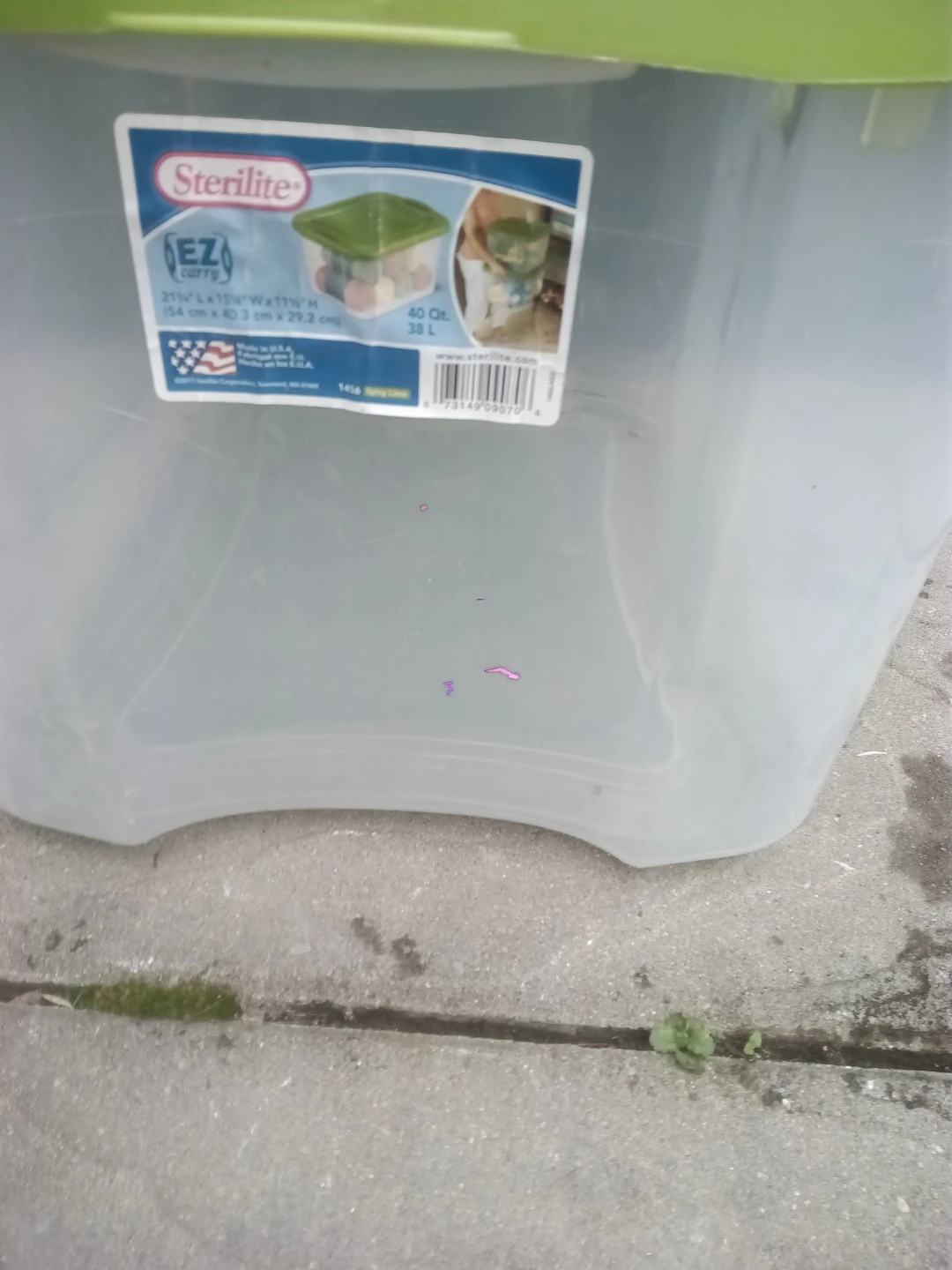 Sterilite 38L EZ Carry Storage Bin - photo 2