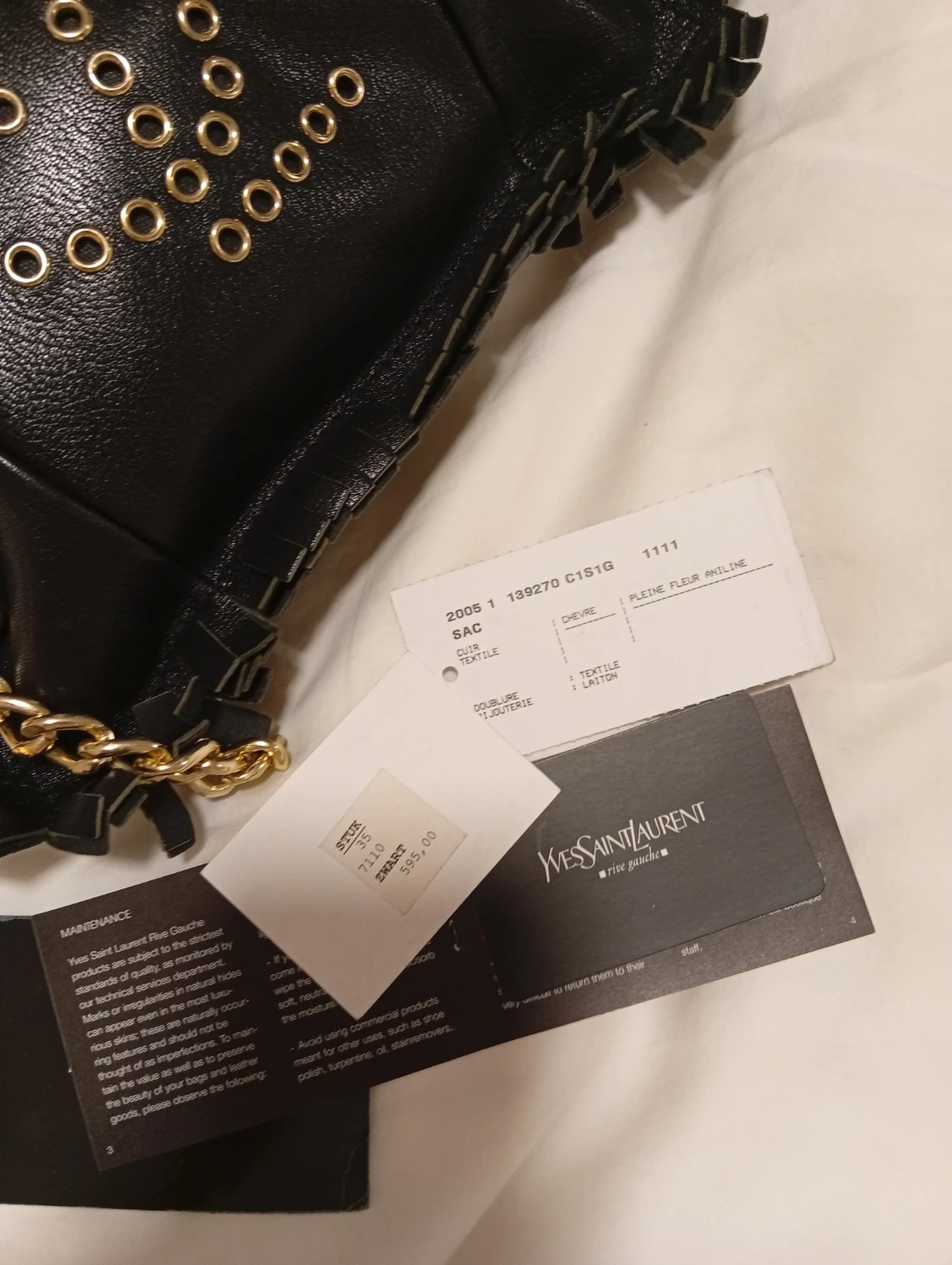 ORIGINAL!Yves Saint Laurent Rive Gauche Handbag - photo 3
