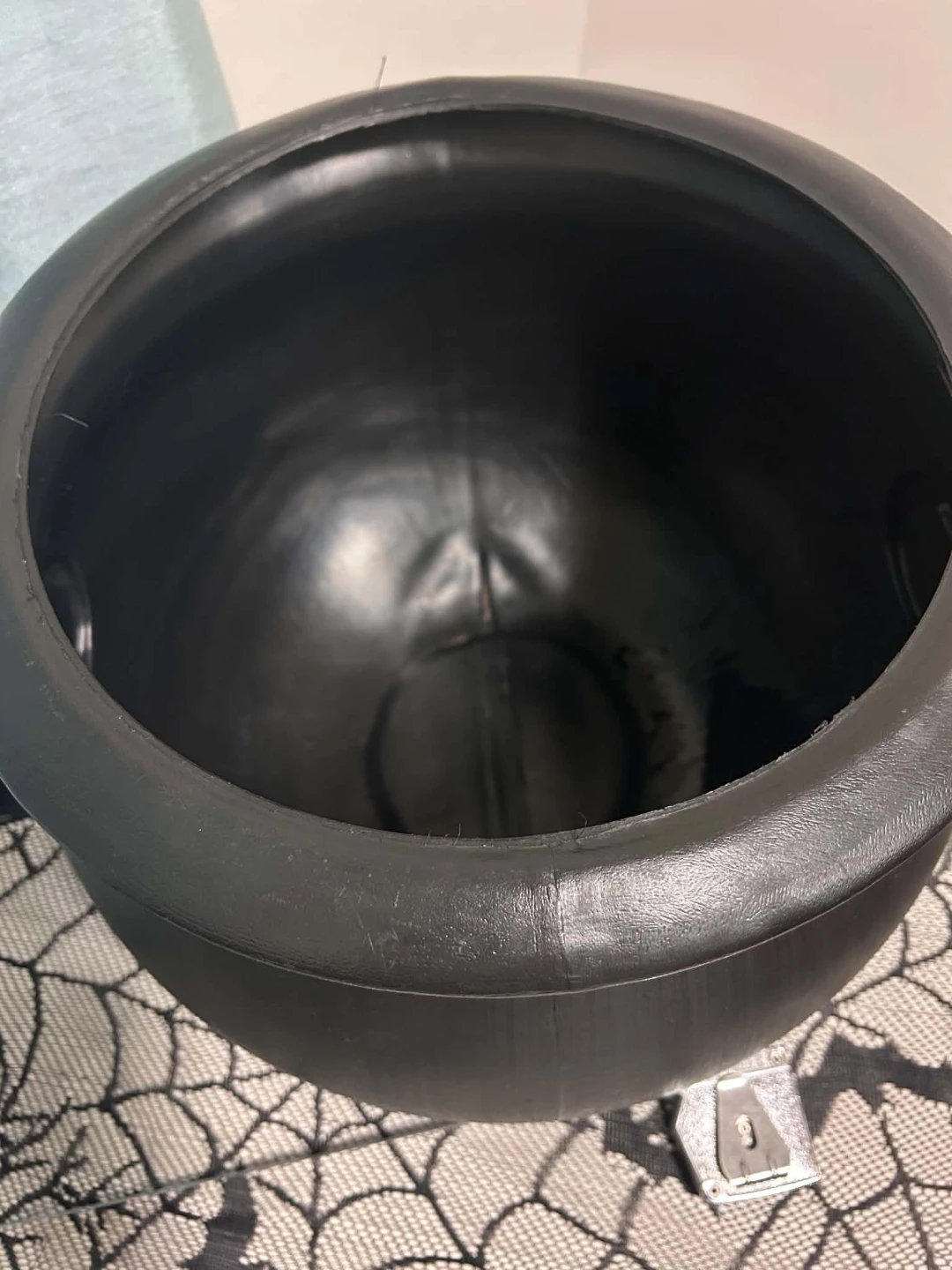Union Products 14" Black Plastic Halloween Kettle - photo 3