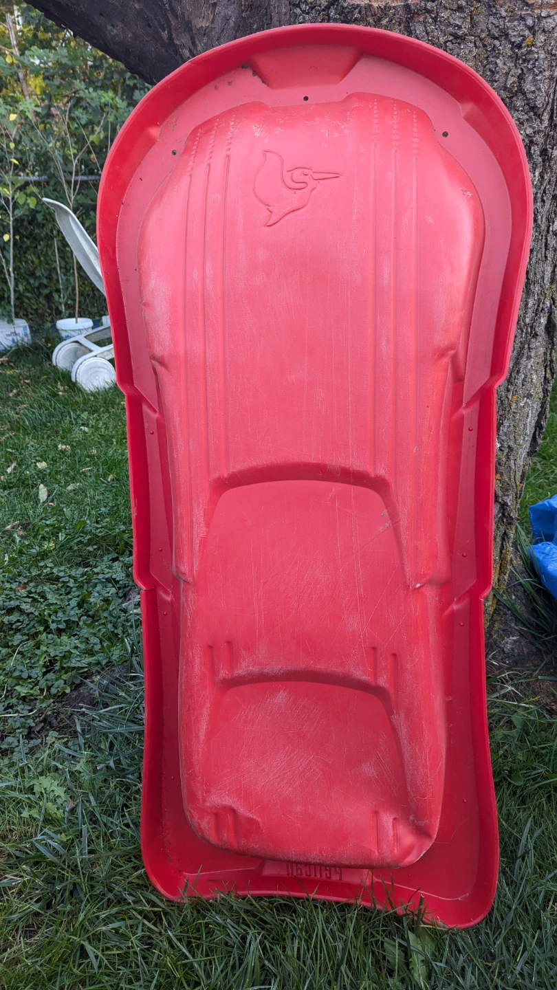 Pelican Red Plastic Sled - photo 2