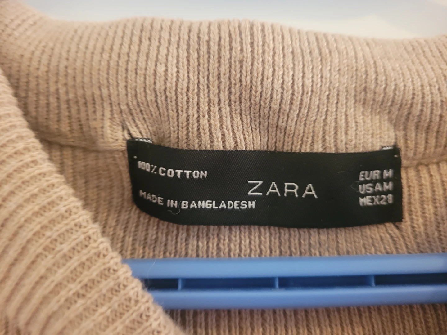 Zara Beige Cotton Knit Dress - photo 3