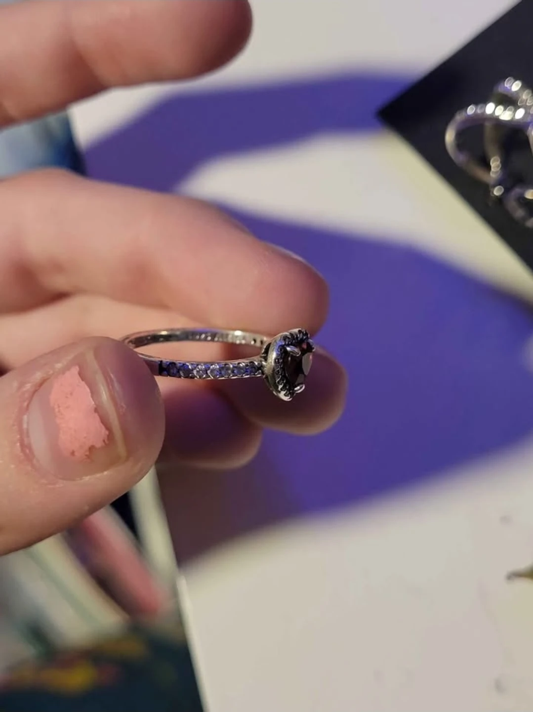 Brand new Pandora Heart Ring with Red Stone - photo 3