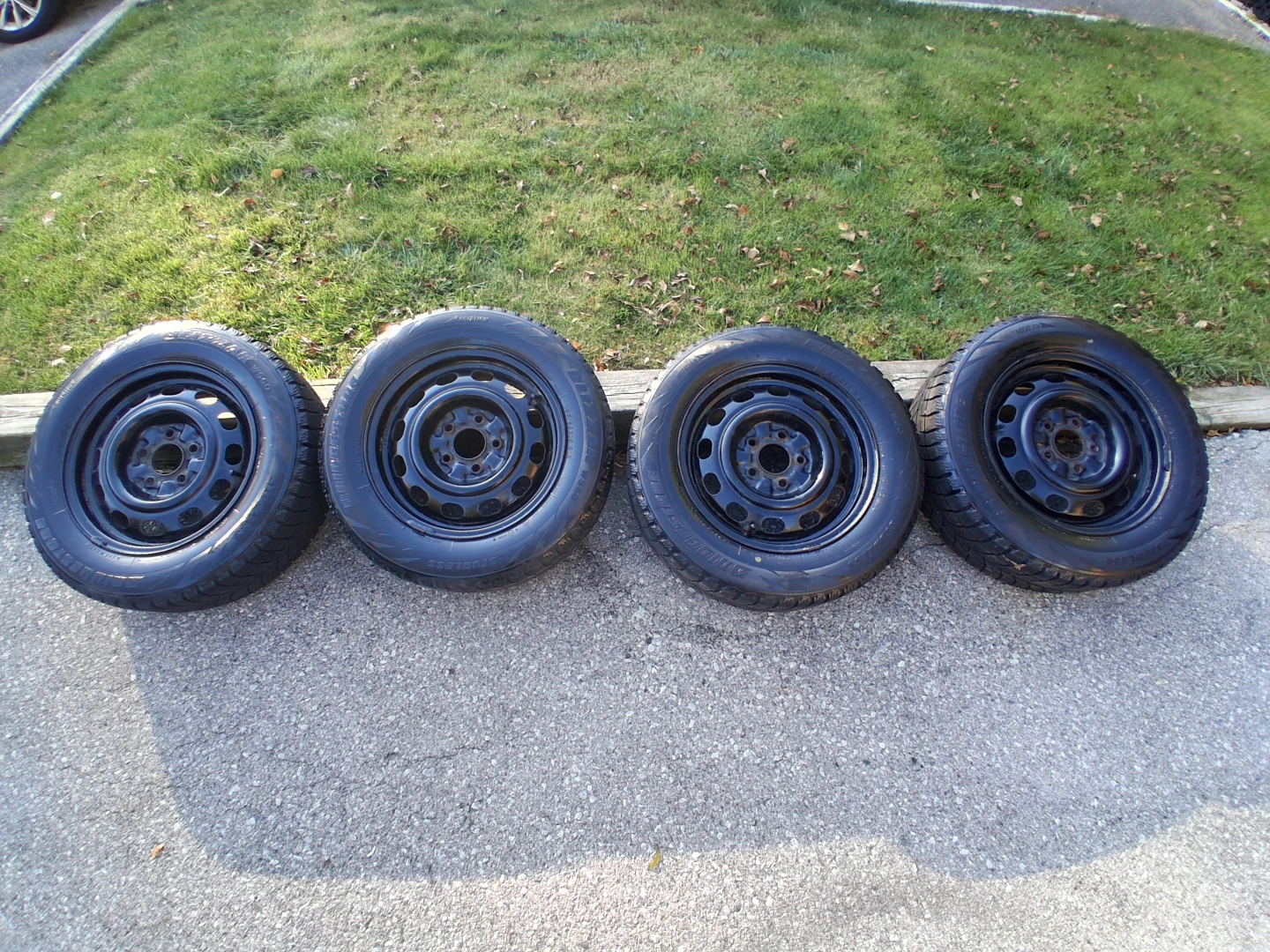 195/65/15, 5 x 114.3 Winter Tires on Steel Rims
