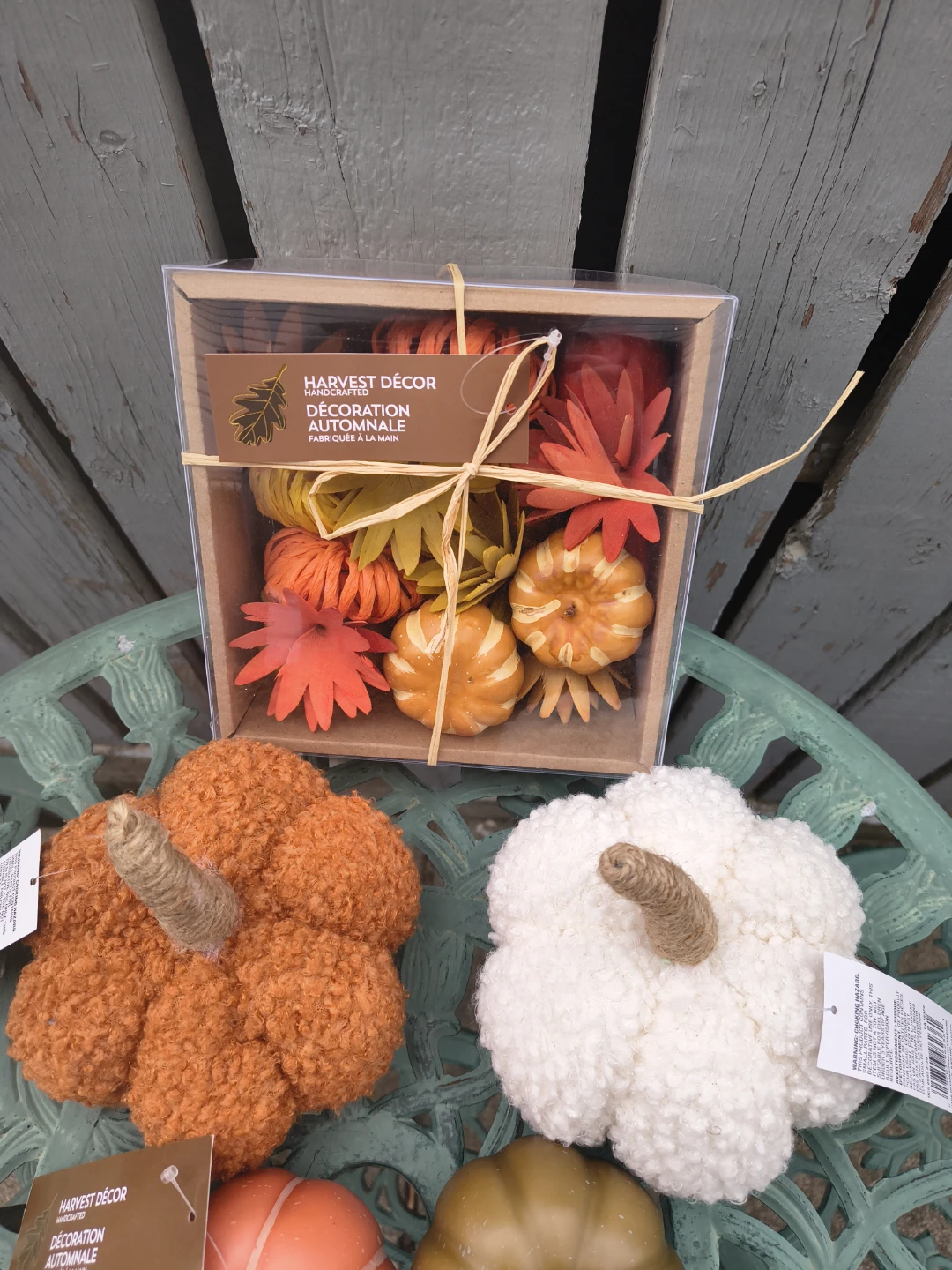 NEW Harvest Décor Pumpkin Set - photo 2