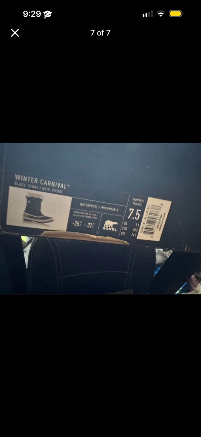 Sorel Winter Carnival Women's Boots Black Size 7.5 - photo 4