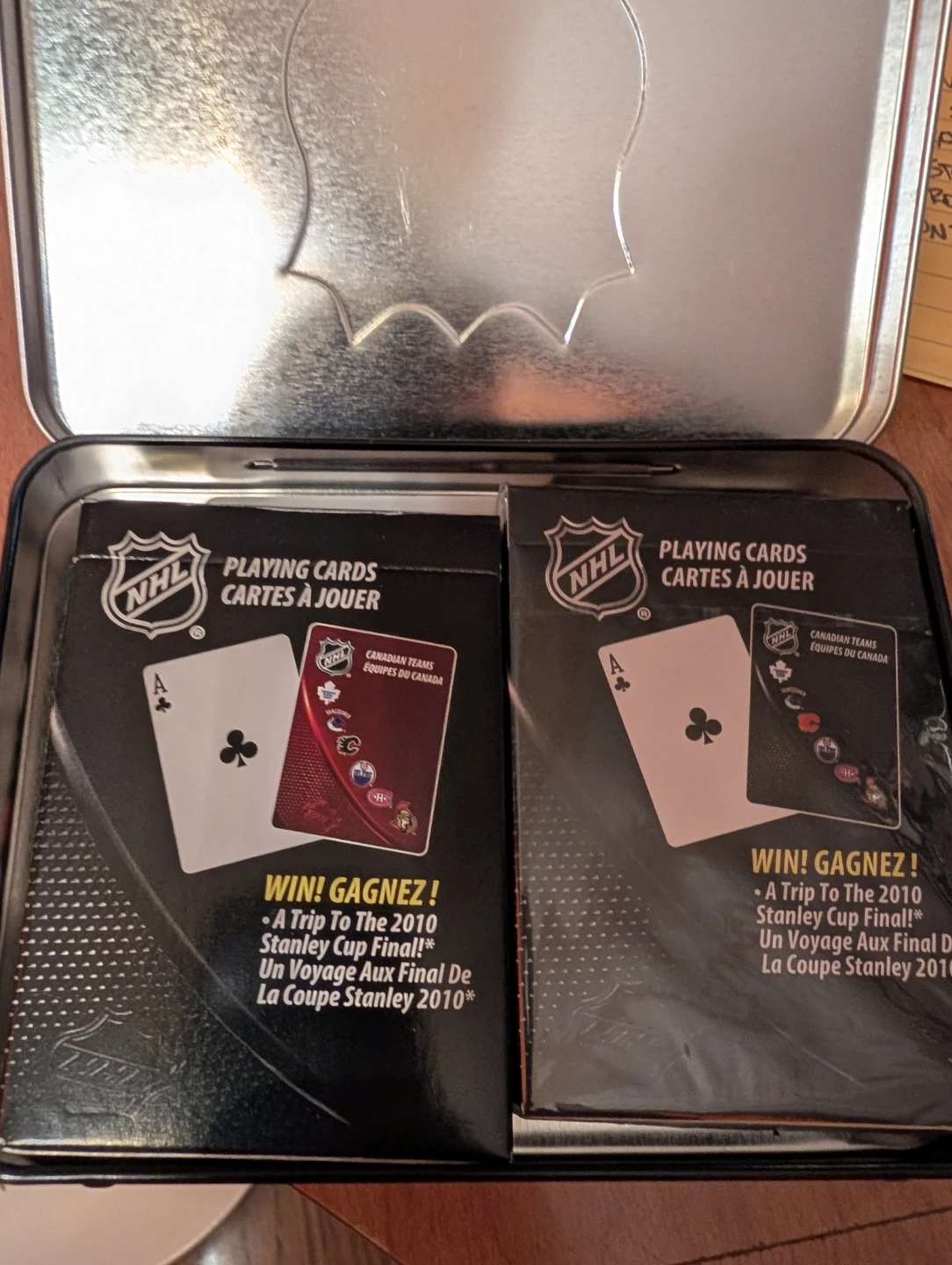NHL Playing Cards Tin Box Set - photo 3