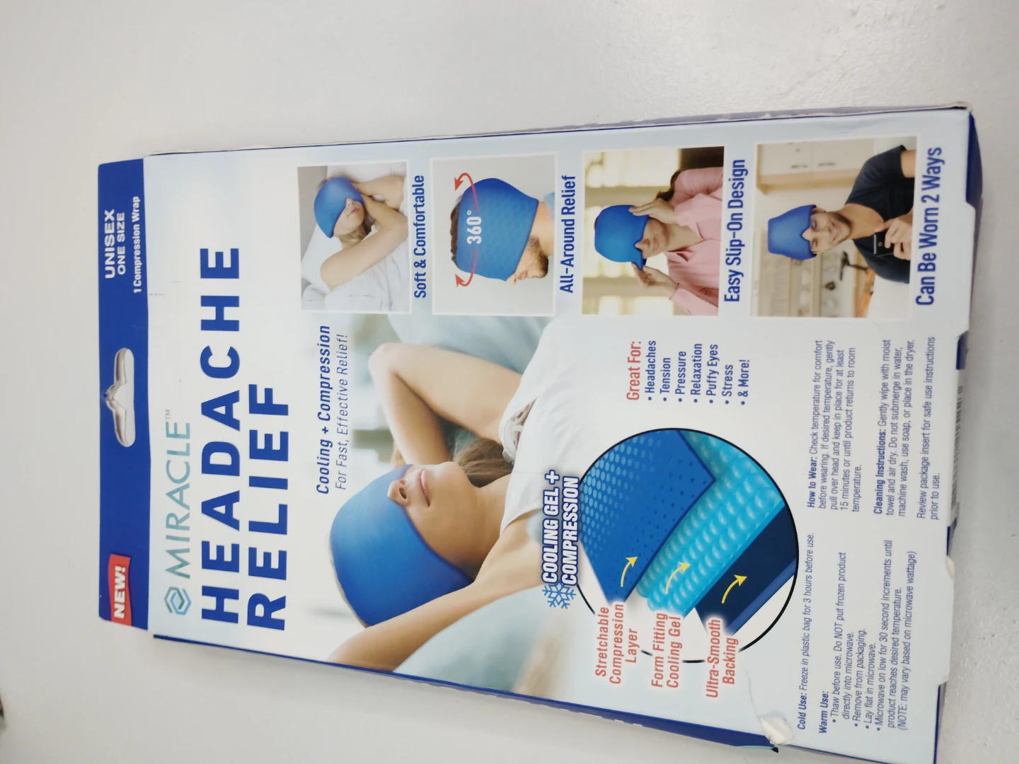 Miracle Headache Relief Compression Wrap - photo 2