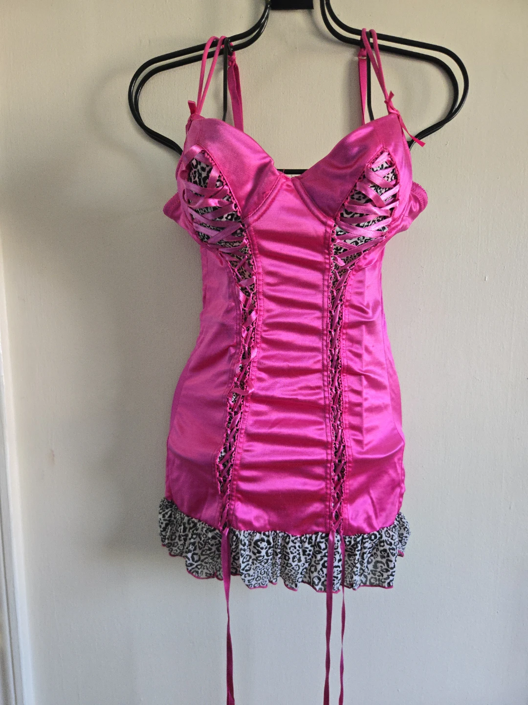 Tarea by rue21 Pink Lace-Up Corset Top