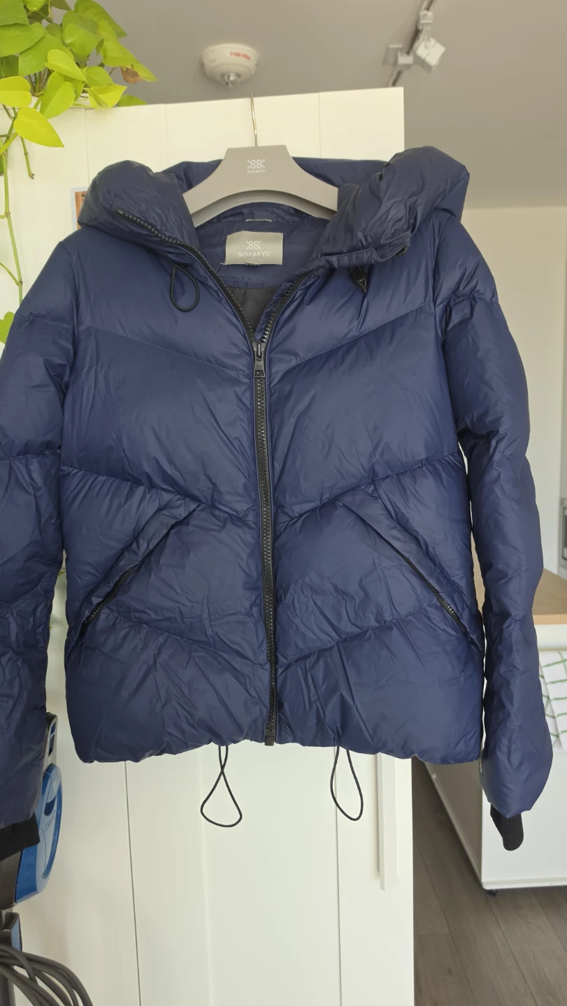 Soia & Kyo Navy Puffer Jacket