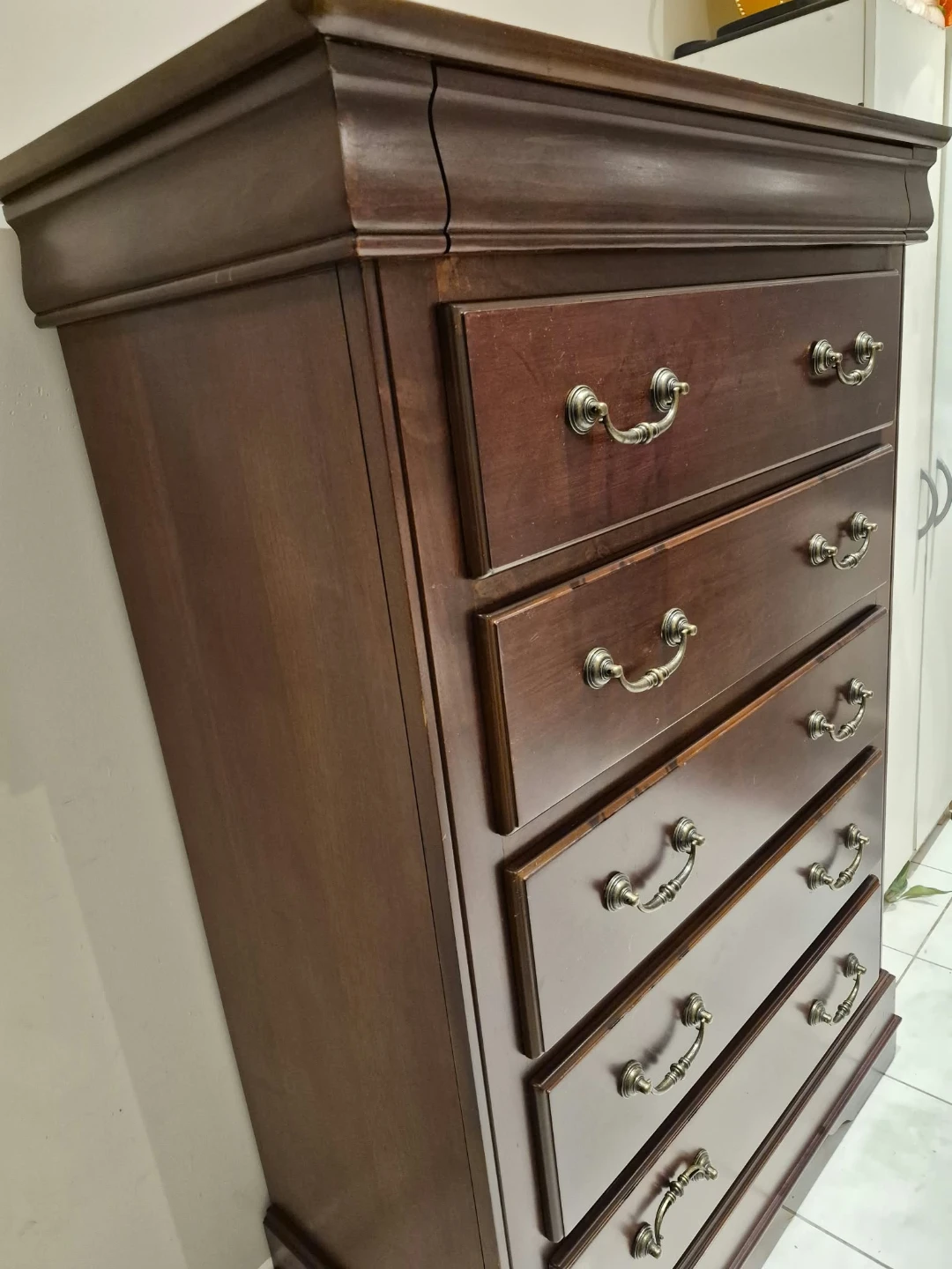 Classic Wooden Tall Chest of Drawers - photo 4