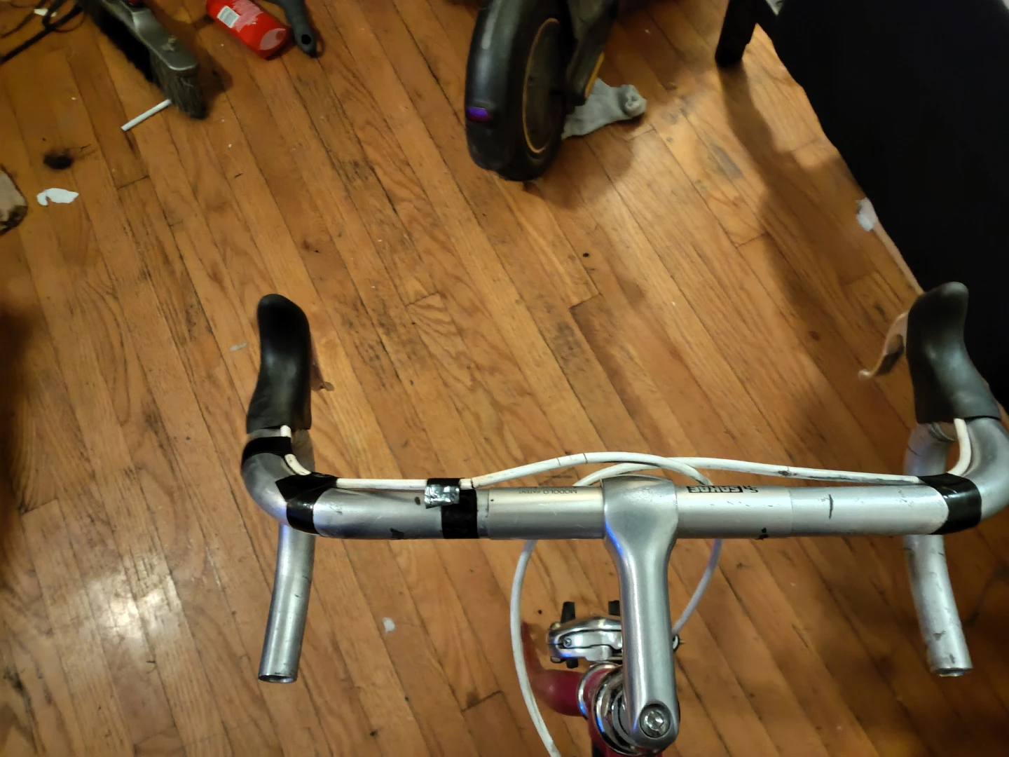Vintage Road Bike Handlebars with Brake Levers