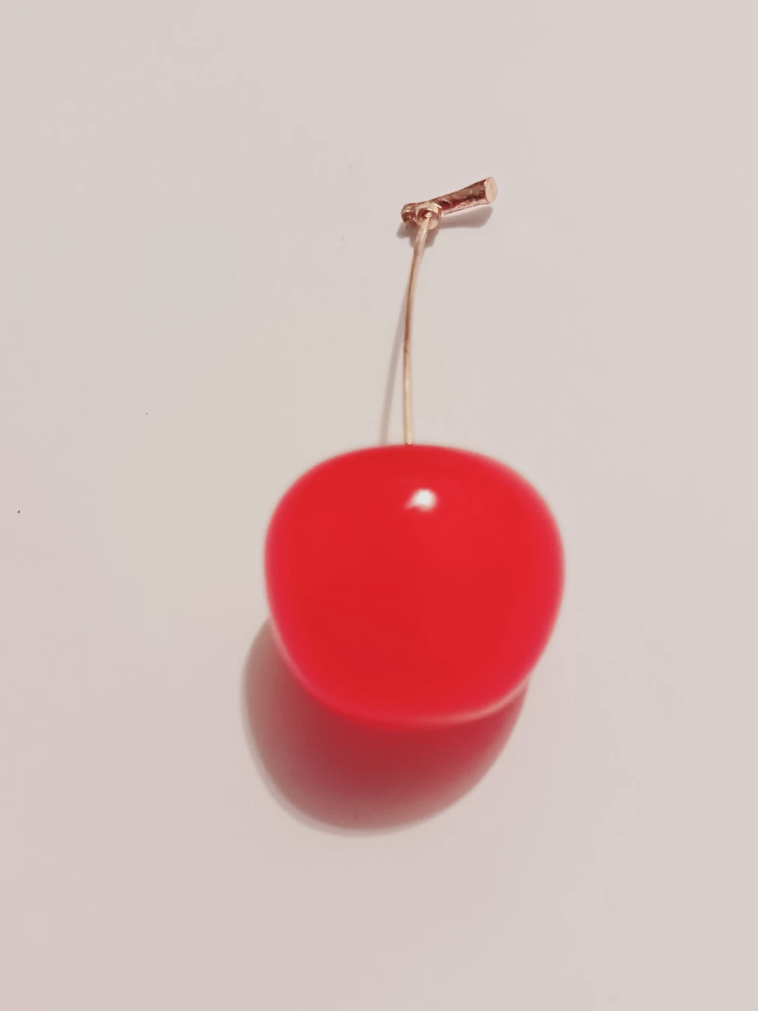 Red  Lucite or Bakelite Cherry  🍒 Charm Accessory