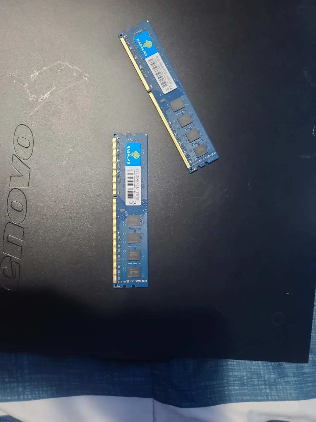 Two Rasalas 8GB DDR3 RAM sticks