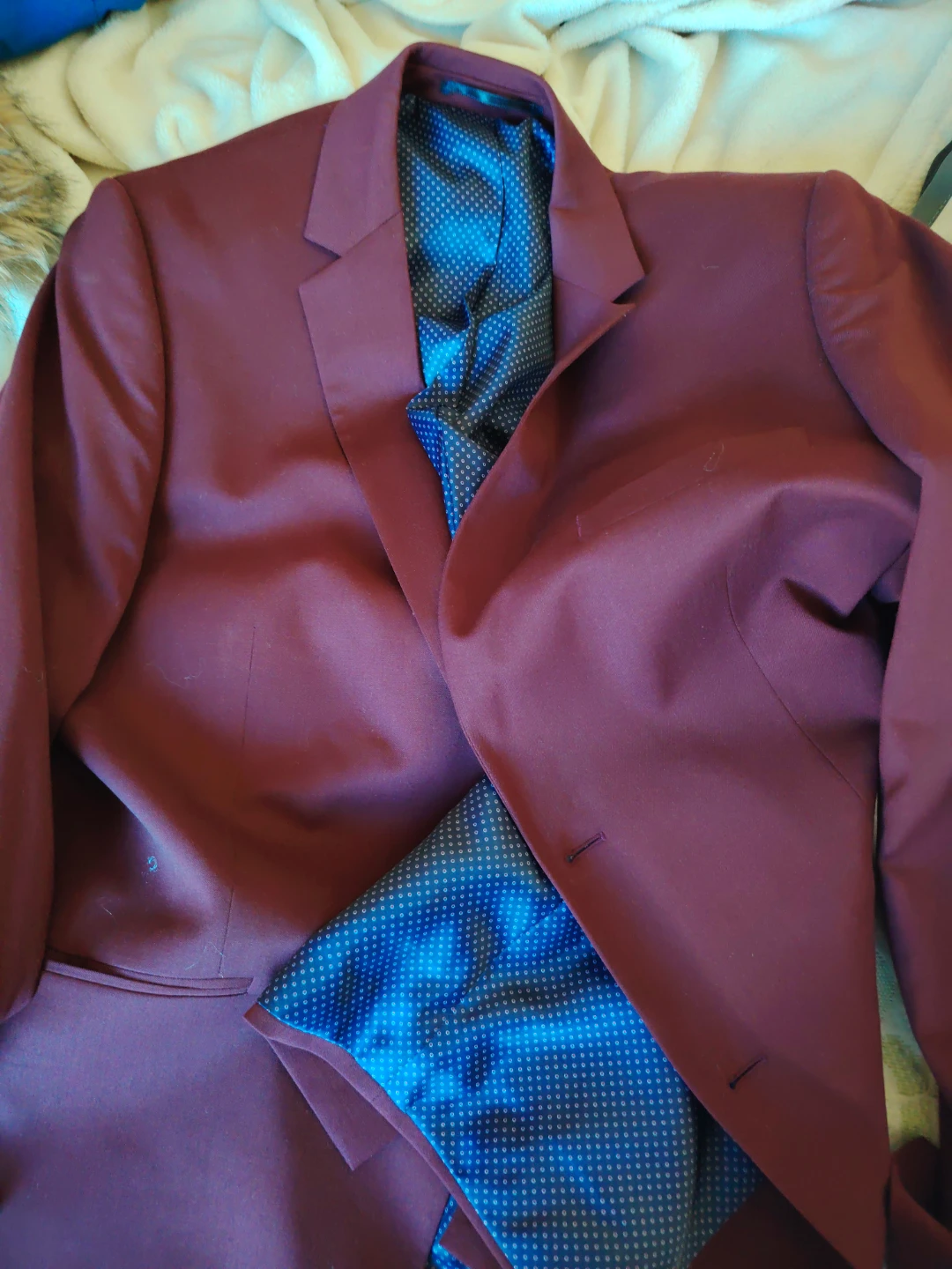 Hörst Mens Burgundy Blazer