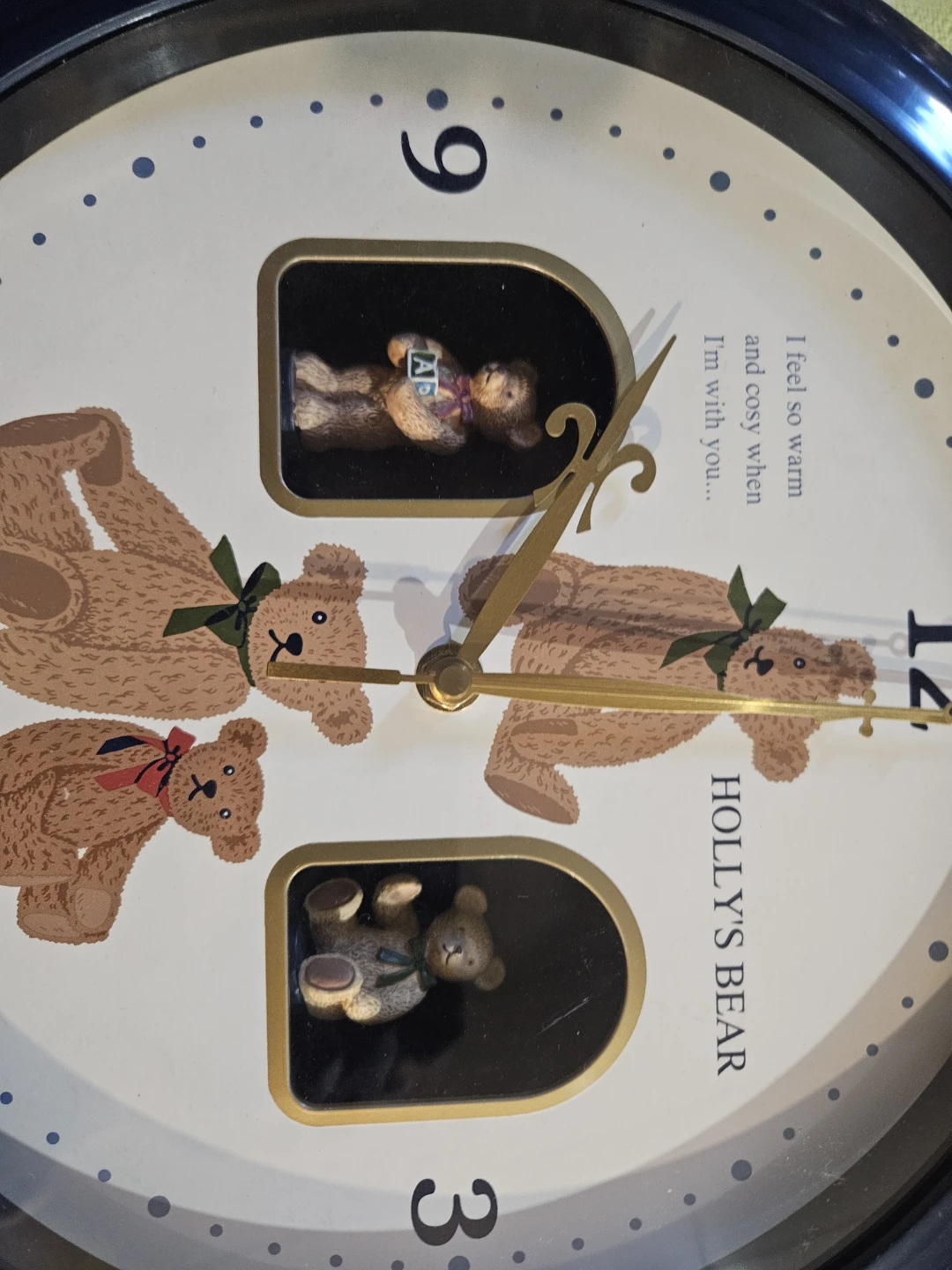 Vintage 1996 Sanrio Holly's Bear Wall Clock - photo 3