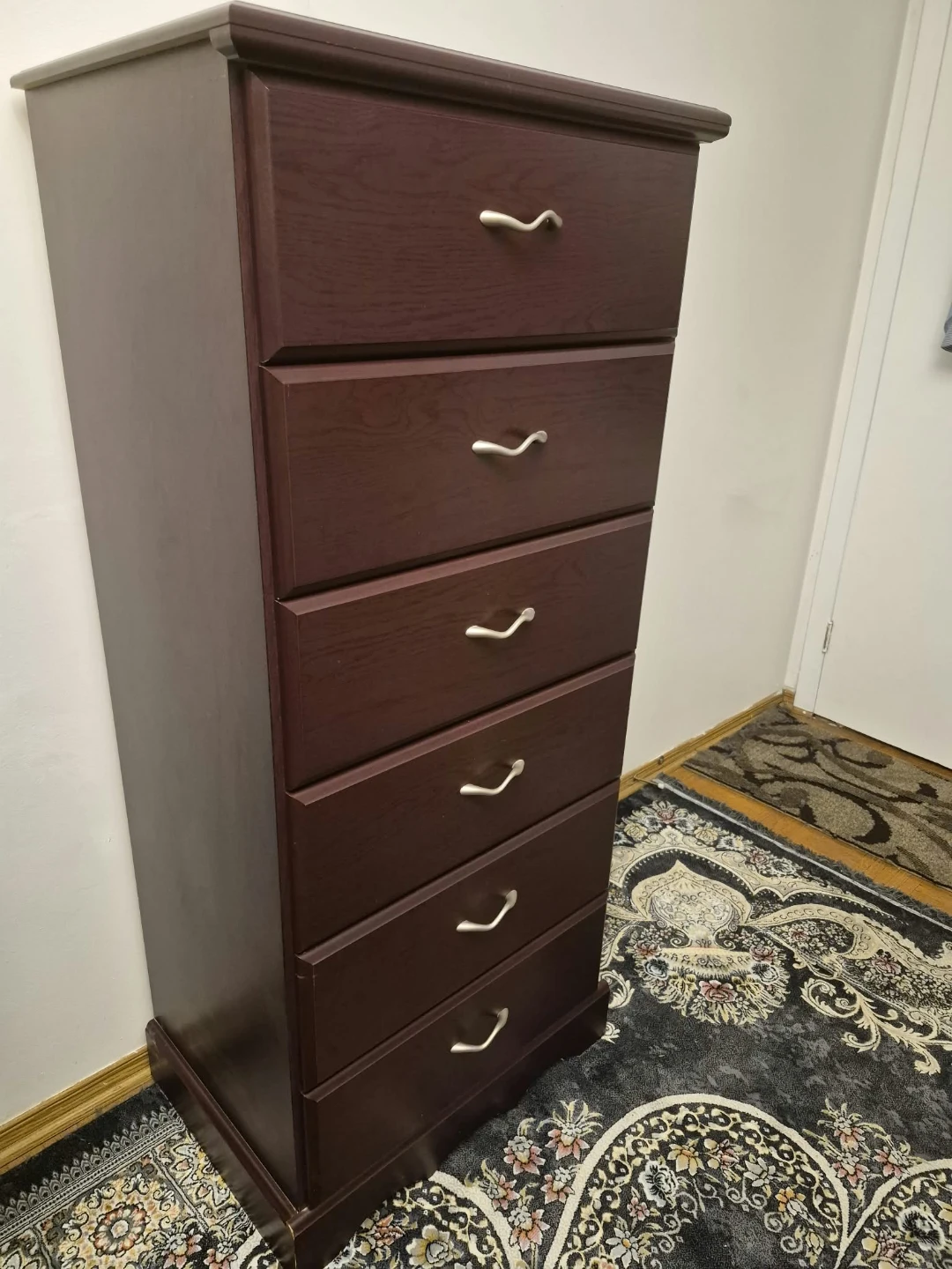 Tall Dark Wood Dresser and original wood - photo 3