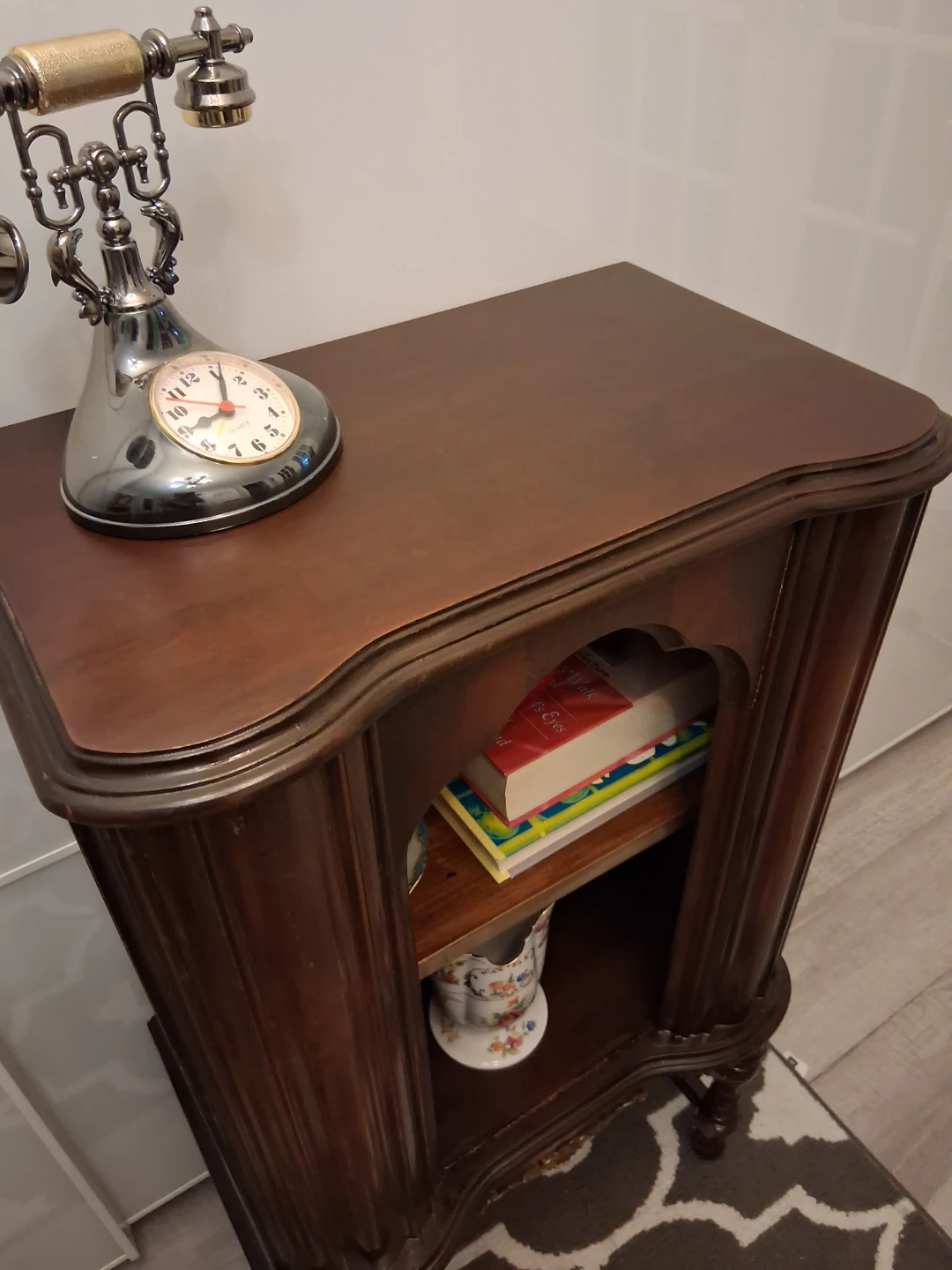 Vintage Dark Wood Display Stand - photo 3