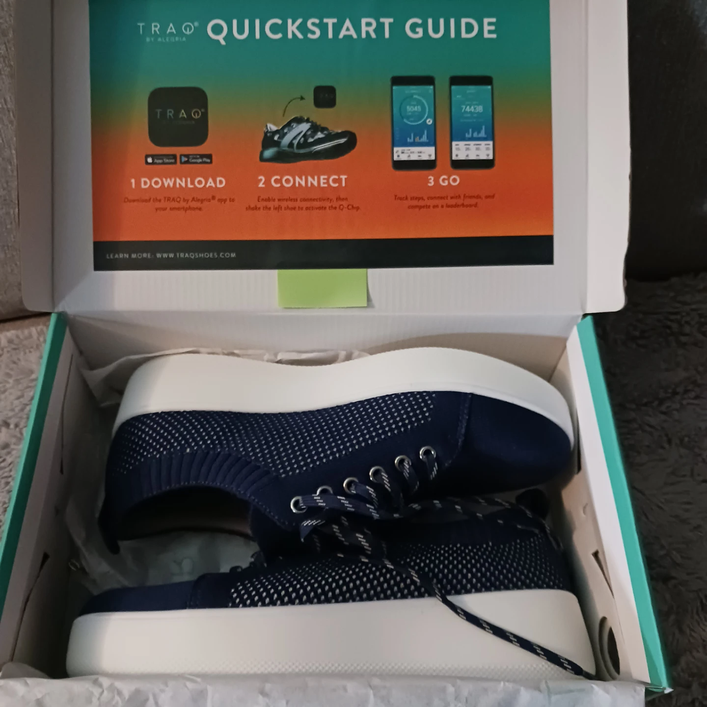 TRAQ by Alegria Qruise Navy Sneakers