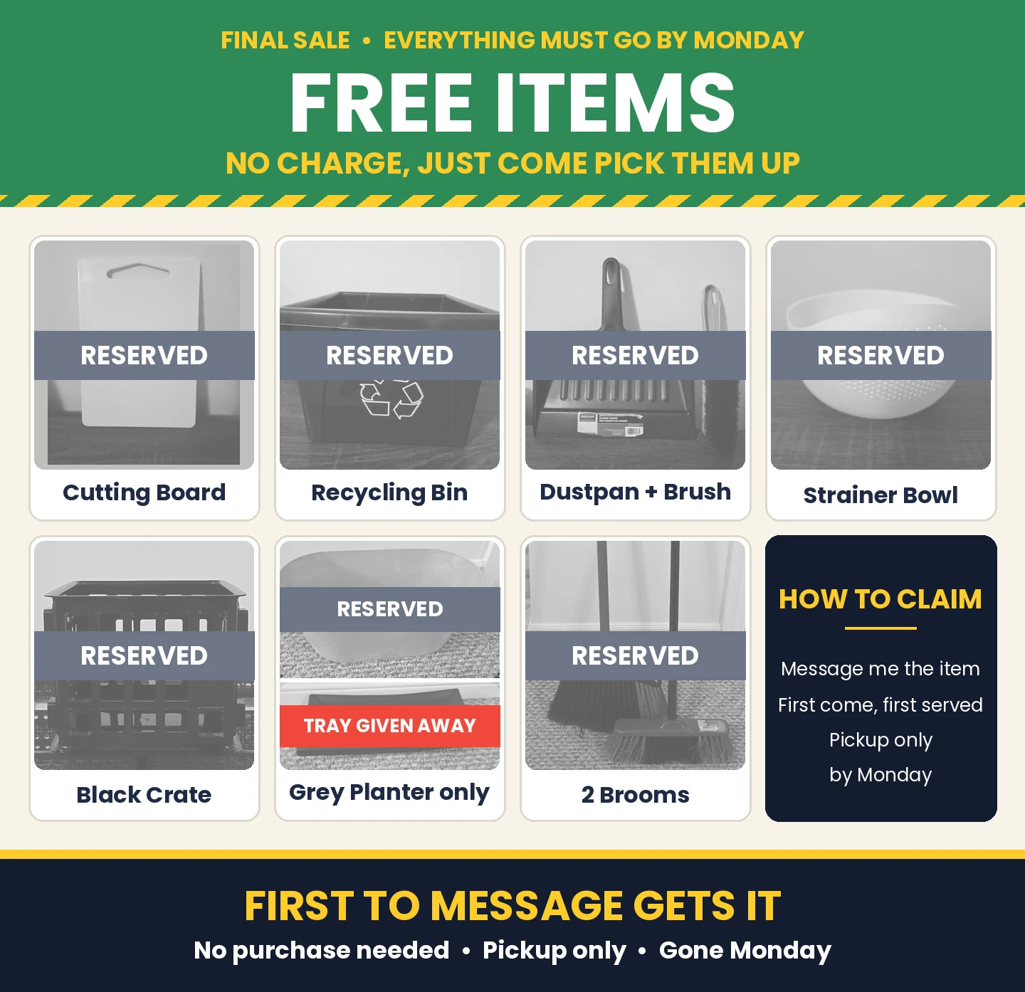 Household FREE ITEMS