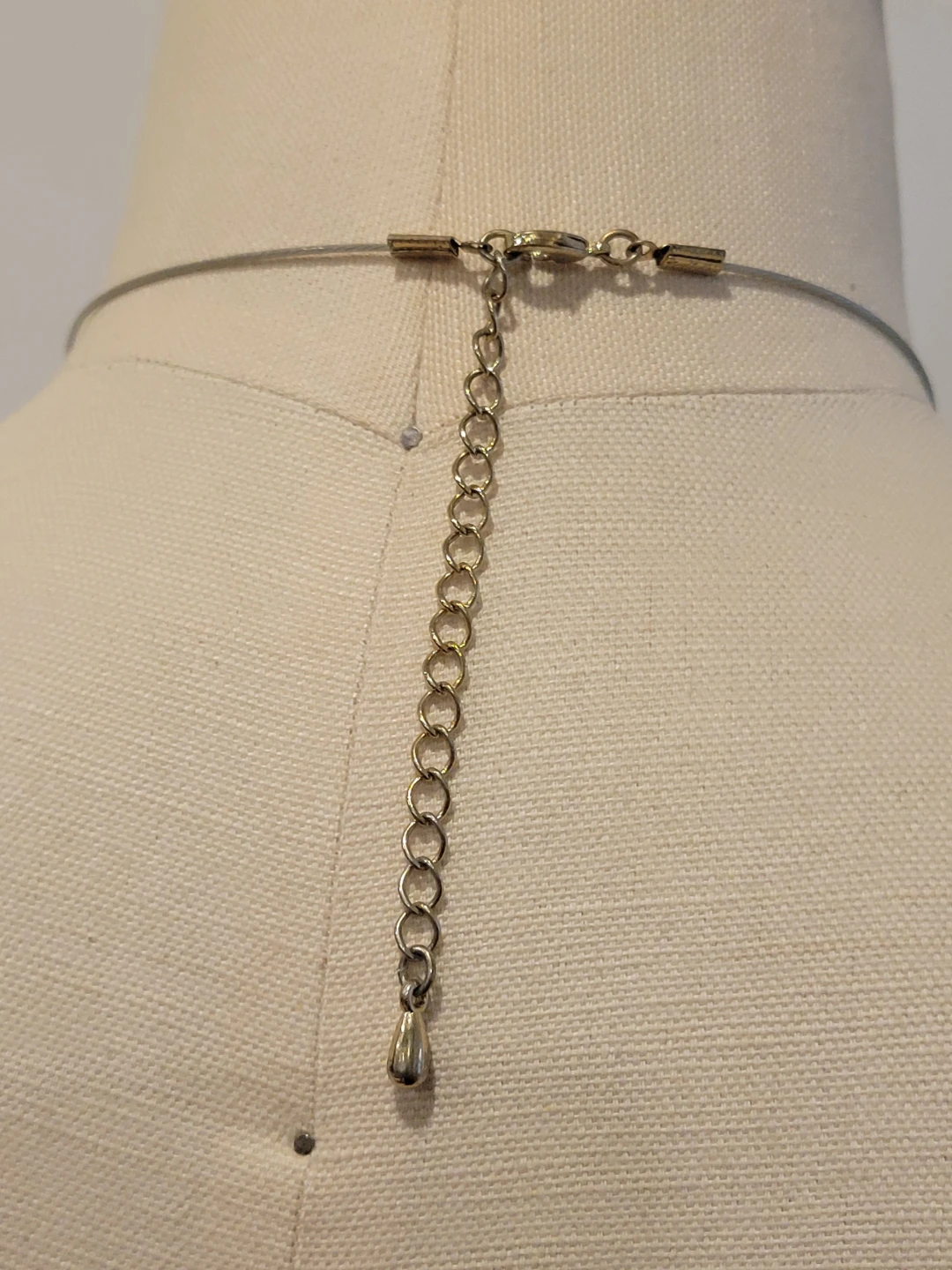 Gold-Tone Statement Necklace with Abalone Inlay - photo 3