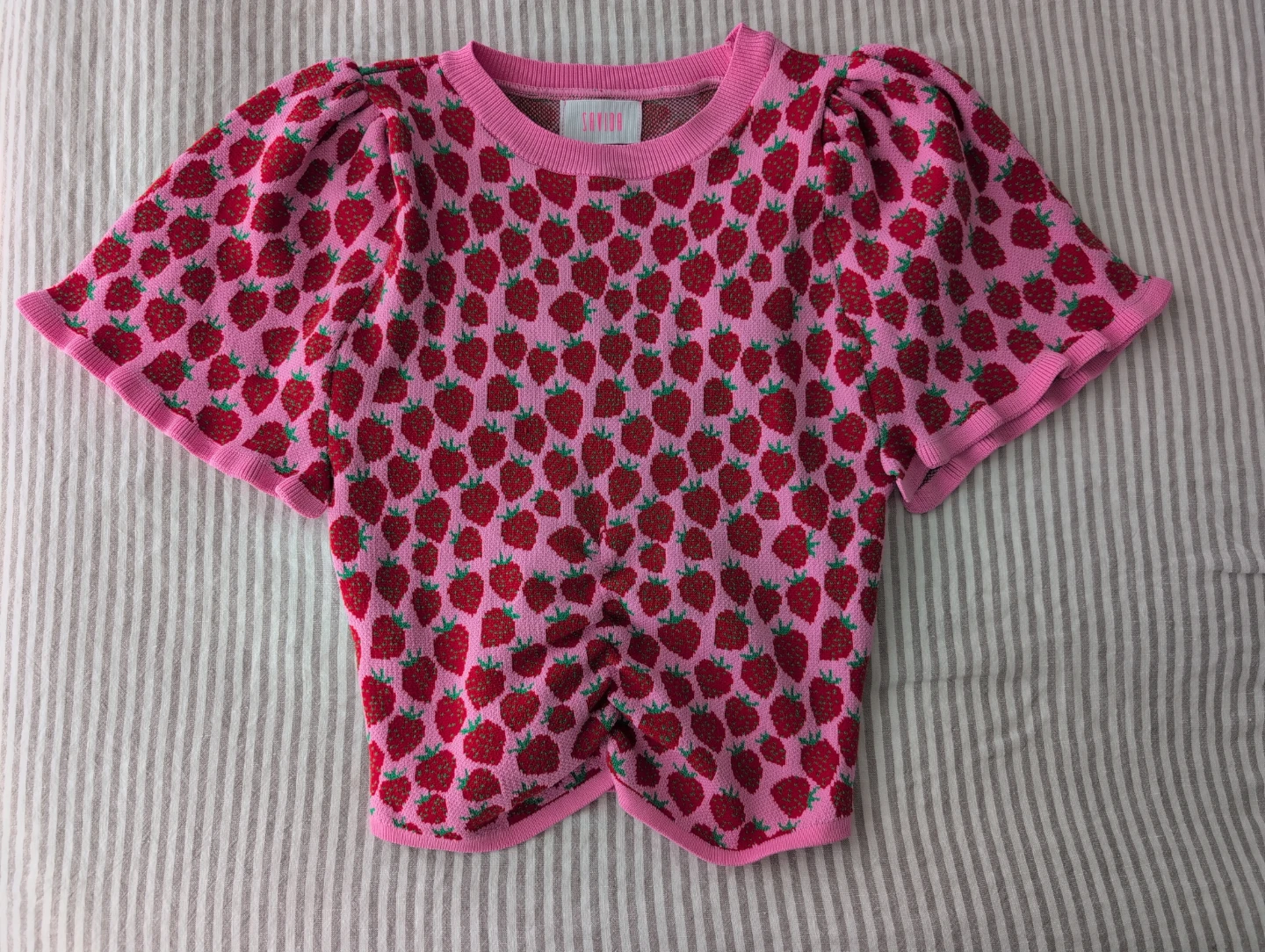 Savida Strawberry Knit Top