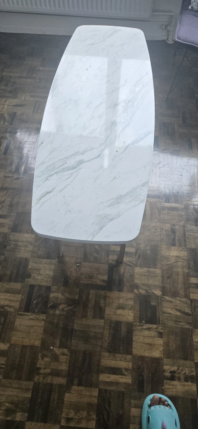 Faux Marble Top Coffee Table - photo 4