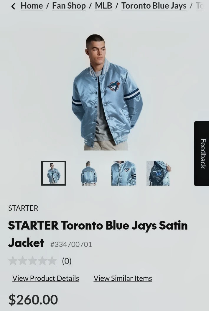 Starter Toronto Blue Jays Satin Jacket