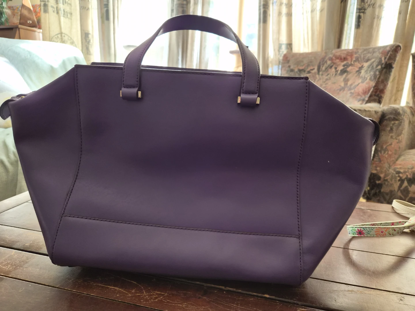 Kate Spade New York Purple Leather Tote Bag - photo 2