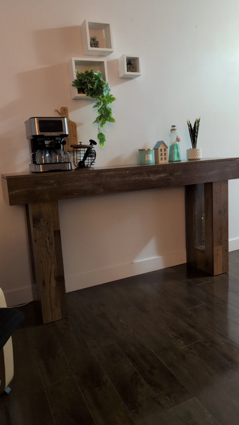 Rustic Wood Console Table - photo 3