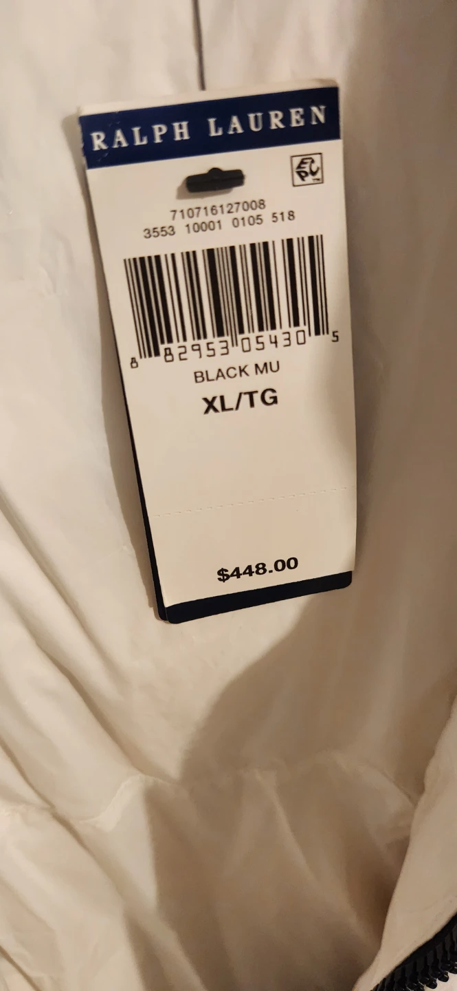 Polo Ralph Lauren Puffer Jacket Black and White - photo 3