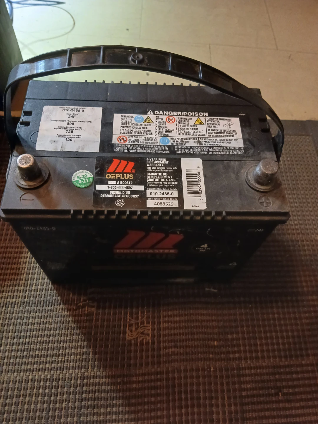 MotoMaster OEPlus 24F Car Battery
