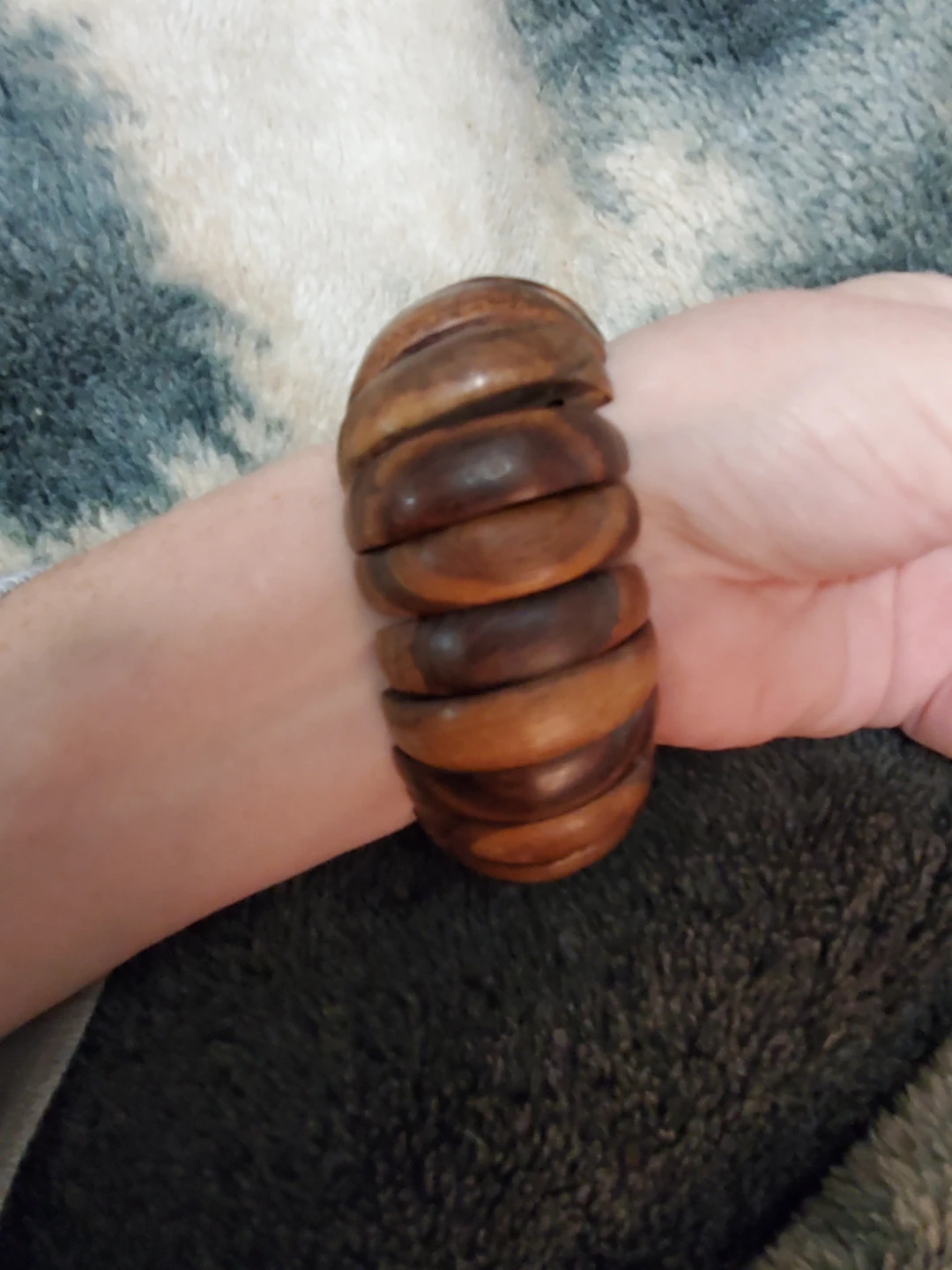 Vintage Wooden Bracelet - photo 2