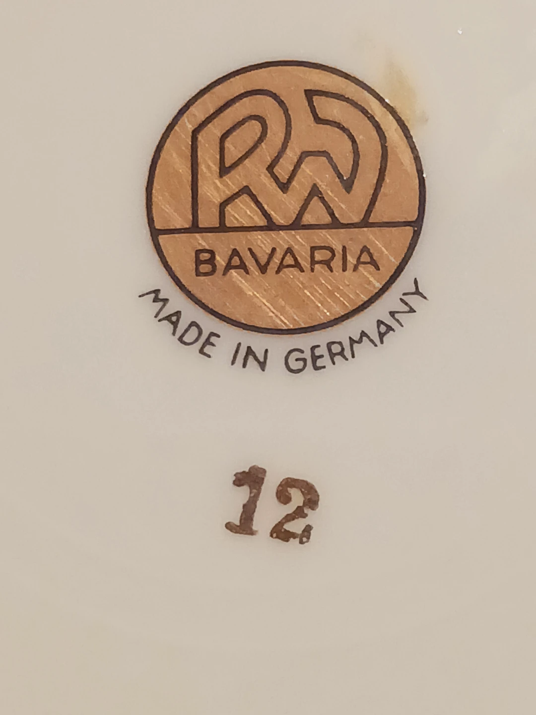 22K Gold Handpainted Bavarian German Decorative Plate - photo 4