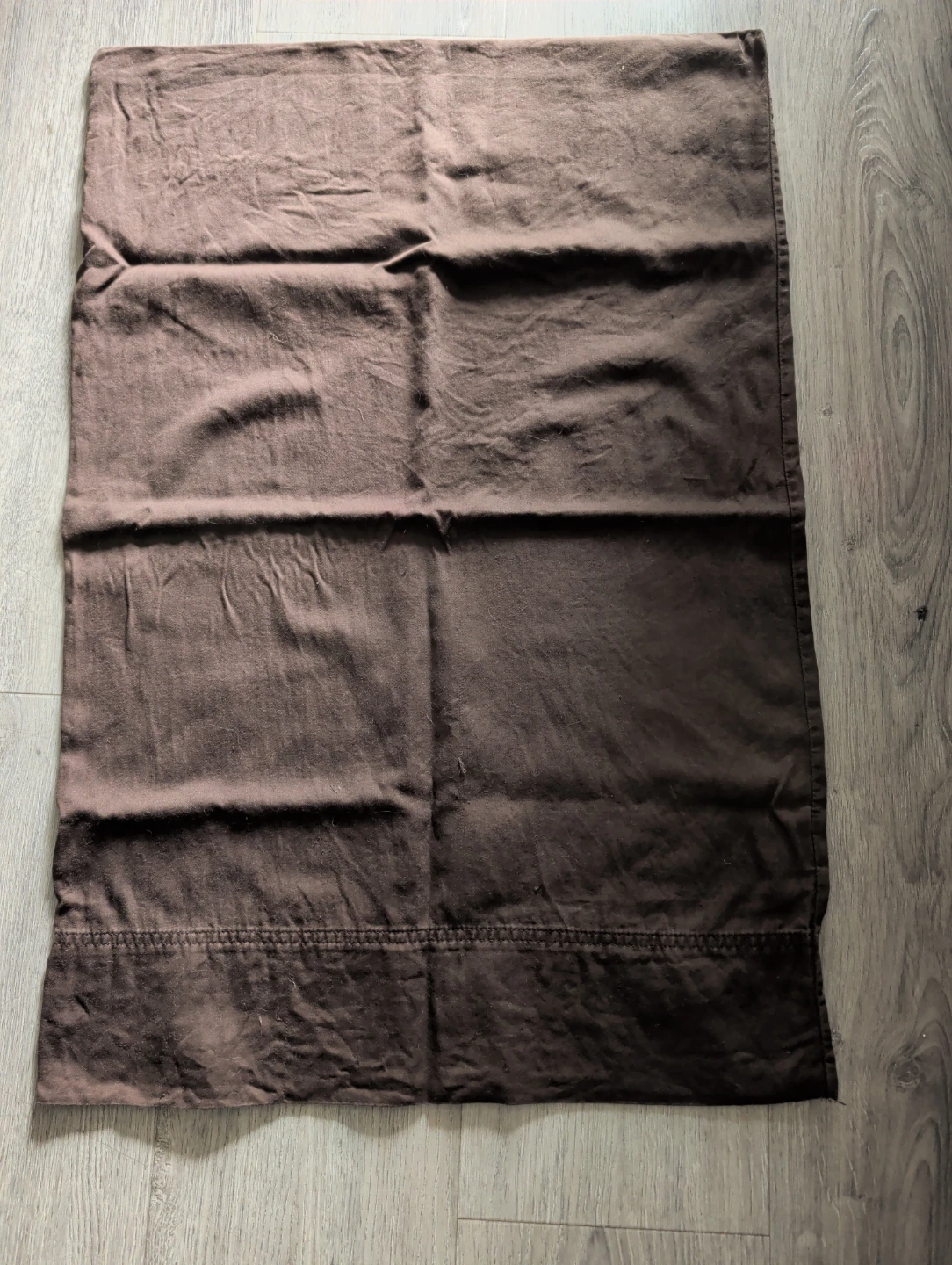 Brown Cotton Pillowcase