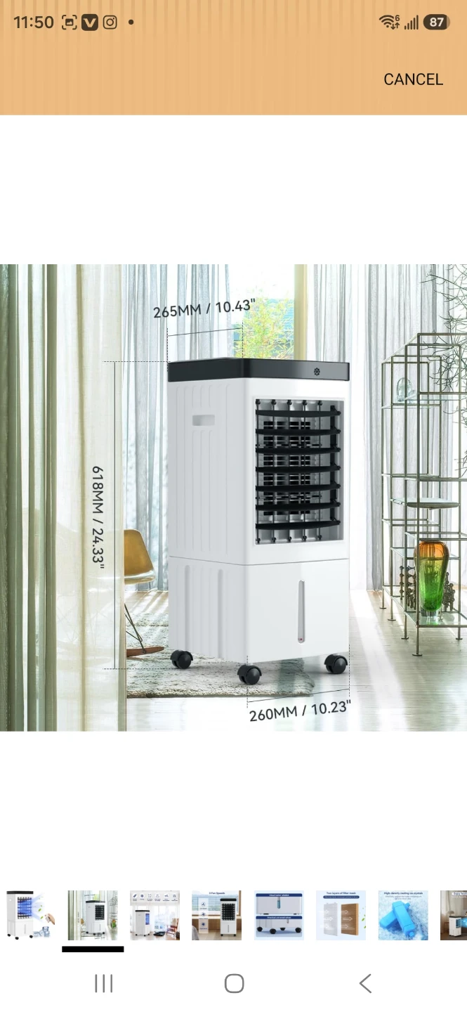 Viprh 3-in-1 Portable Evaporative Air Cooler - photo 4