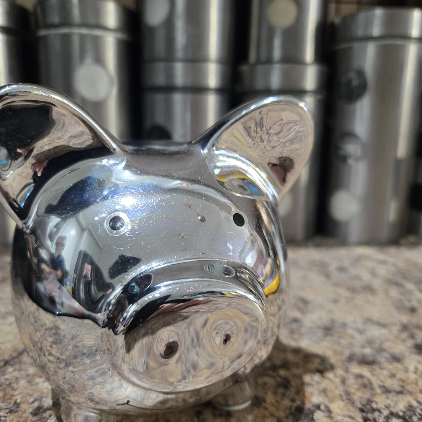 Silver Piggy Bank - photo 2