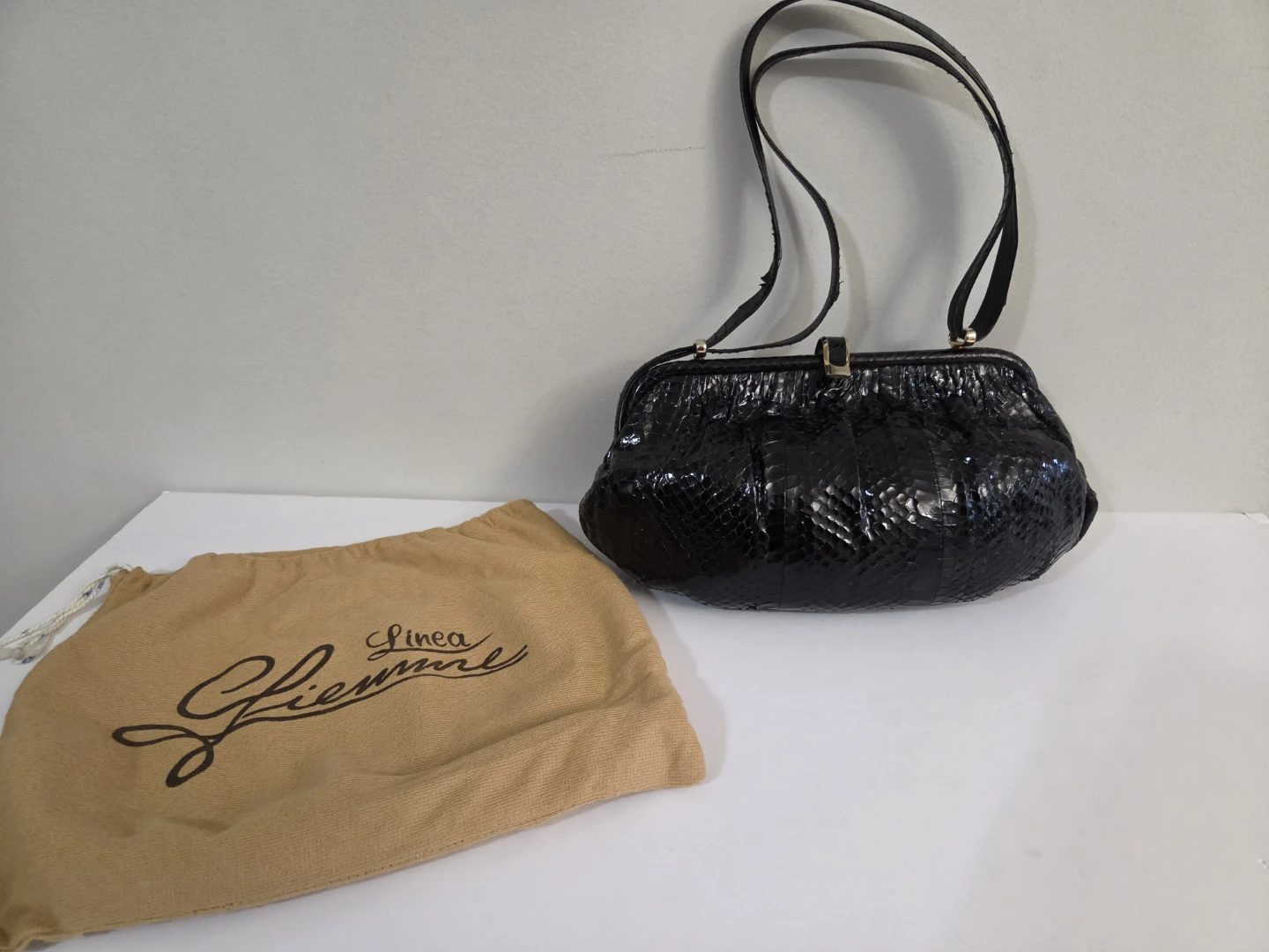 Linea Giemme Black Snakeskin Handbag - photo 2