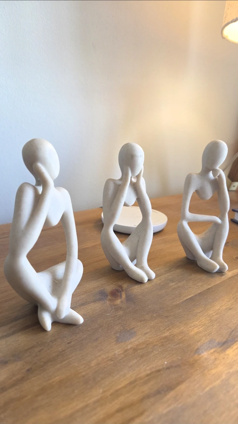 Thinkers ‐ 3 Abstract Figurines Sculptures *new - photo 2