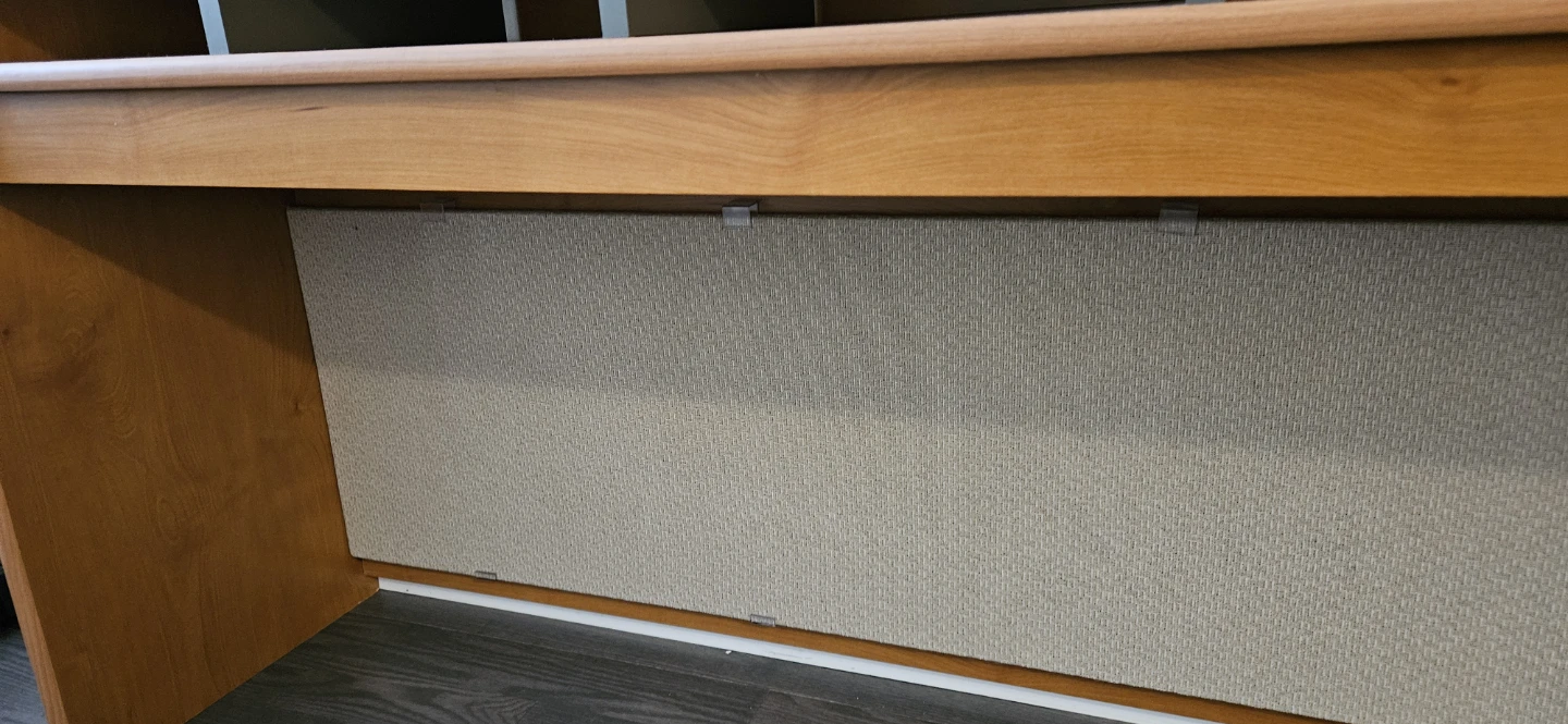 Wooden desk hutch with built-in light - photo 5