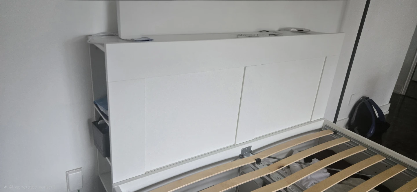 IKEA Brimnes Queen Storage Bed Frame with headboard - photo 2