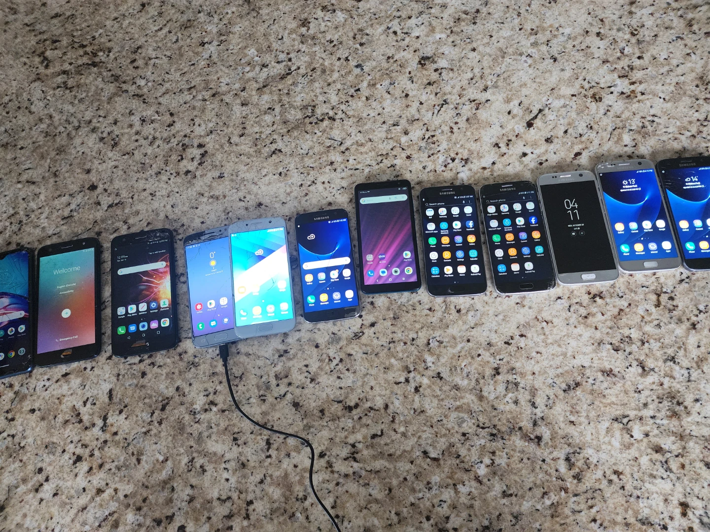 Assorted Smartphone Collection s7 LG power 3 a5 a4 alcatel - photo 3
