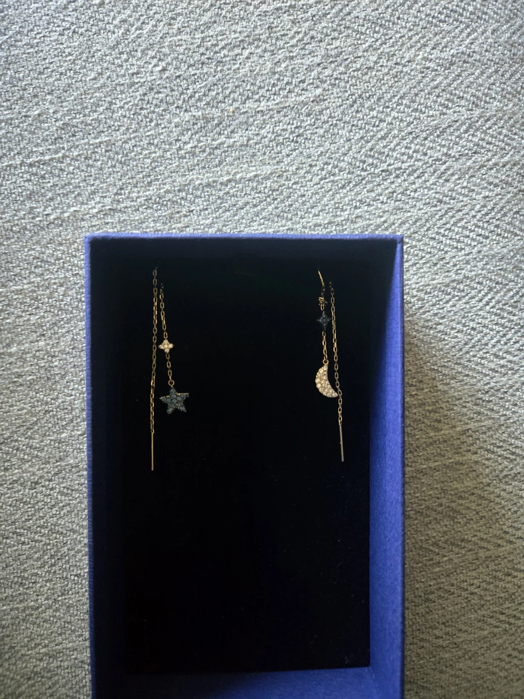 Swarovski Tassels Star & Moon Earrings - photo 2