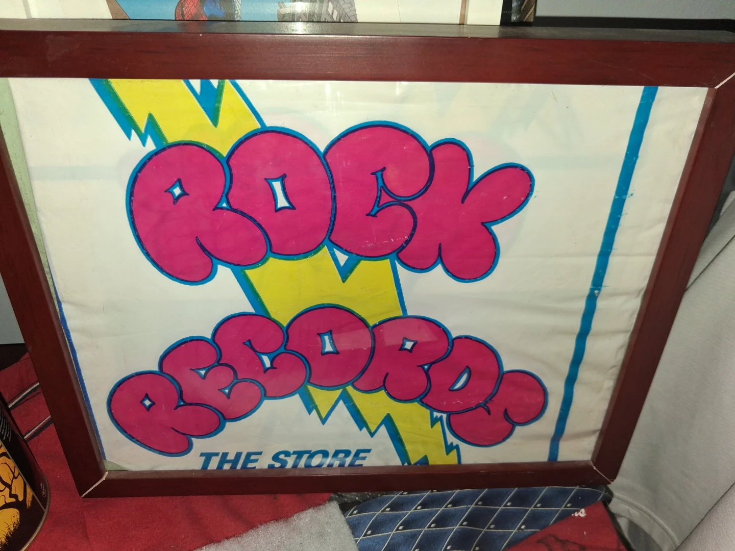 Rock Records The Store Framed Sign