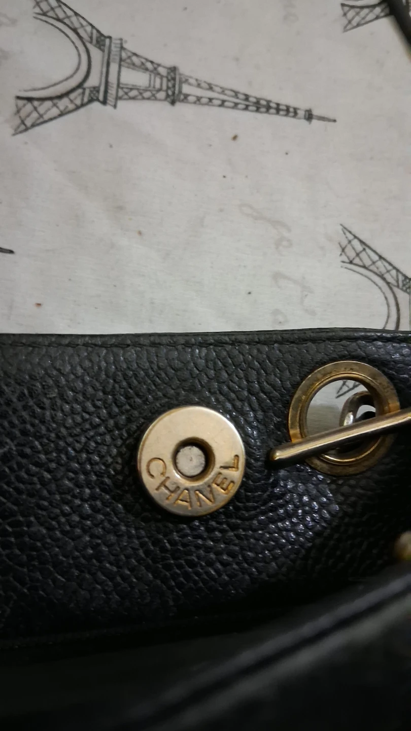 Chanel Caviar Leather Triple CC Leather Tote Shoulder Bag - photo 4