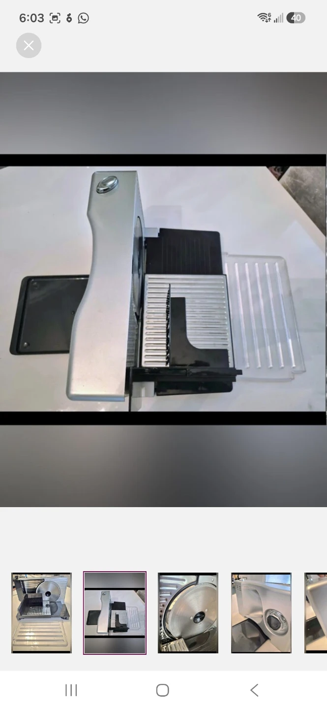 Electric Food Slicer stainless steel Food Deli Slicer - photo 2