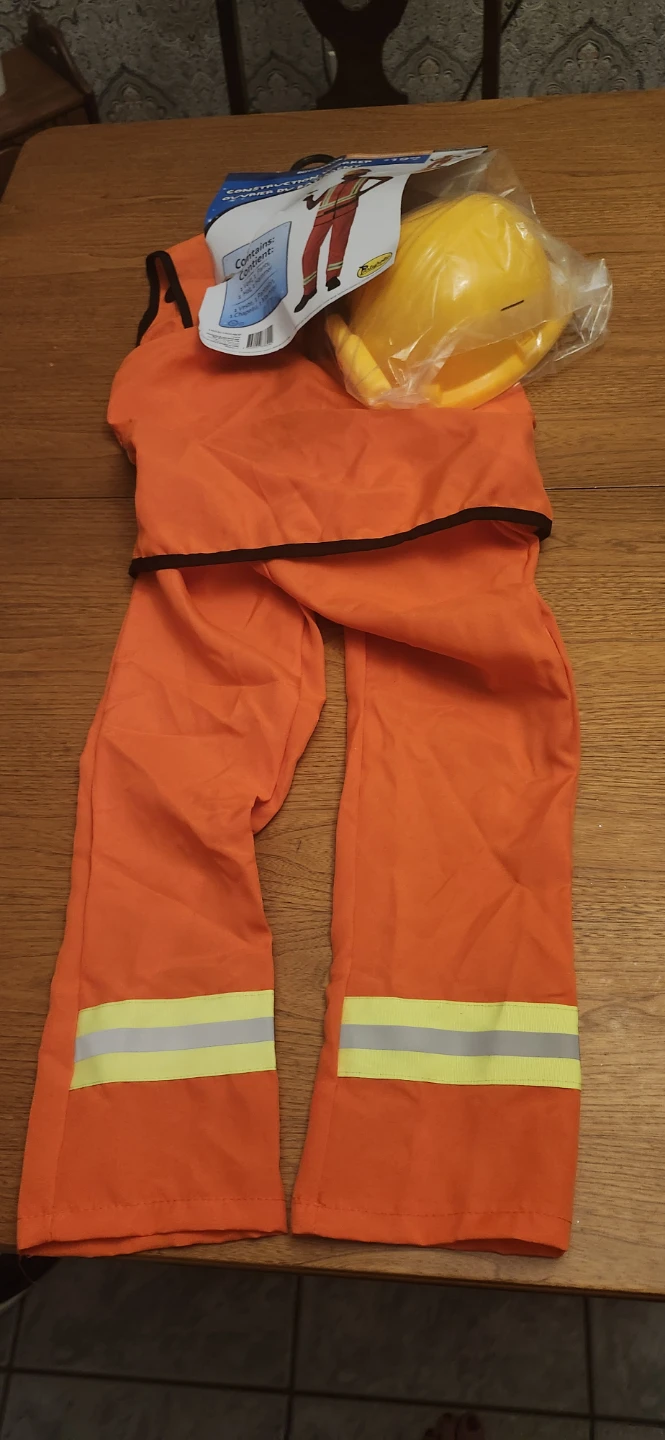 Construction Worker Costume Medium 8-10 - photo 2