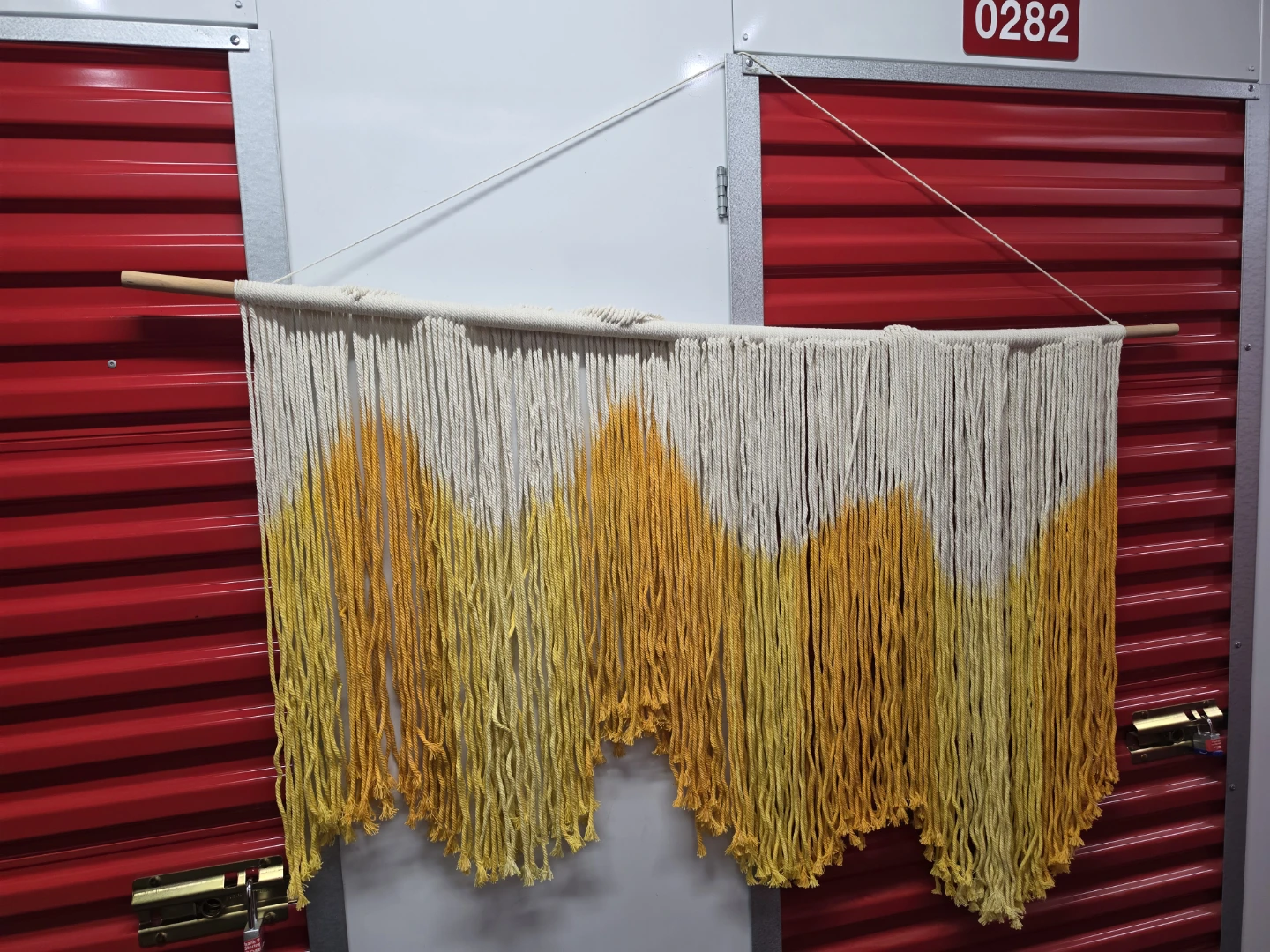 Dip-Dyed Macrame Wall Hanging