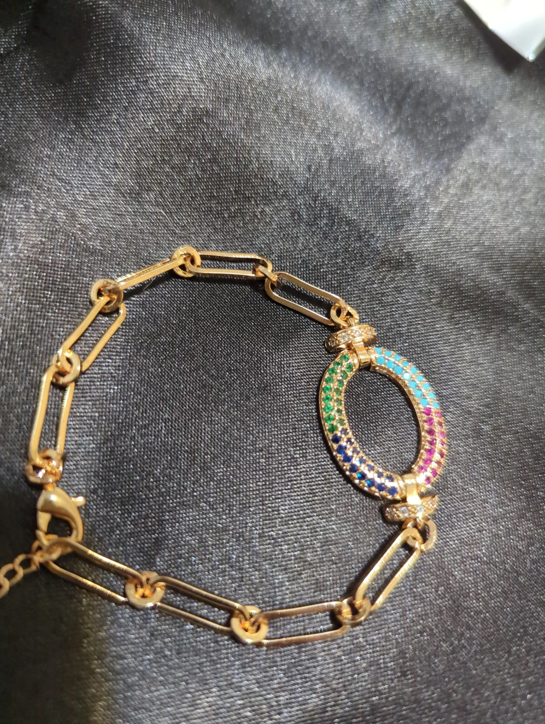 High Quality Gold-Tone  Oval Bracelet - photo 3