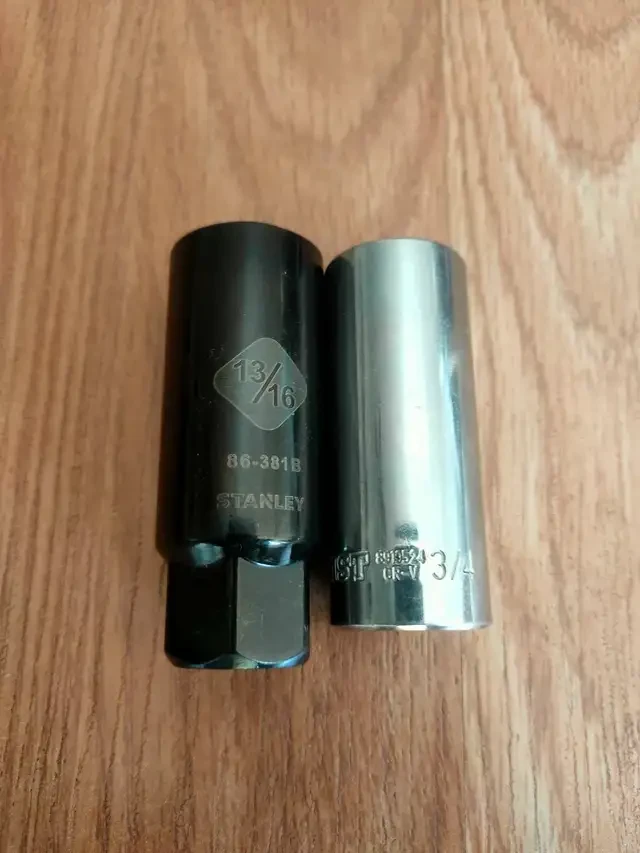 Stanley 13/16" and PowerFist 3/4" Deep Sockets