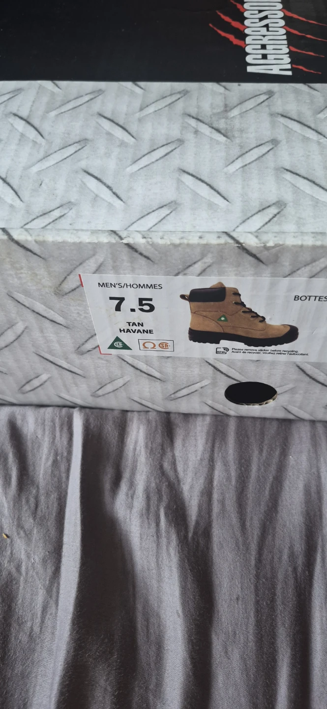 Aggressor Men's Work Boots - Tan Size 7.5